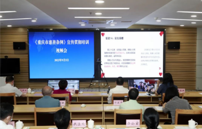 重庆市扶贫开发协会参加《重庆市慈善条例》宣传贯彻培训视频会议(图1)